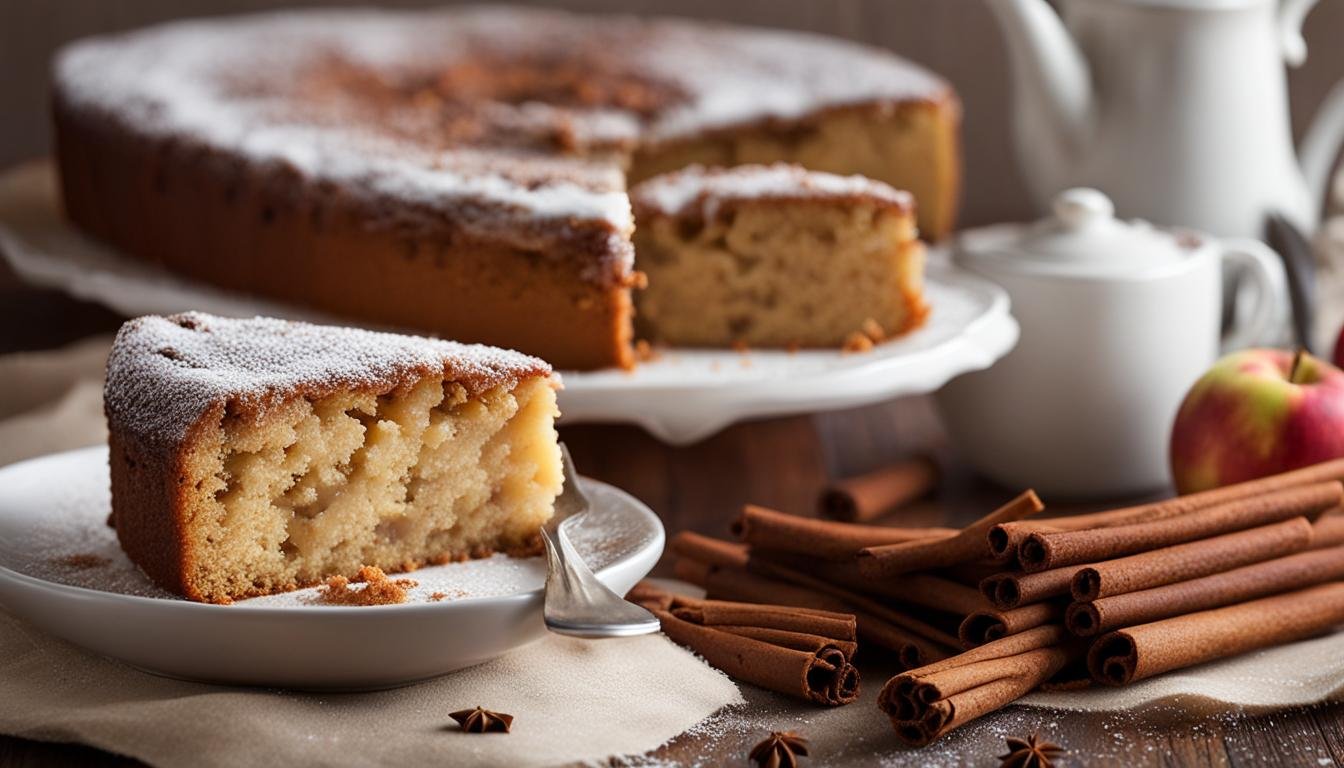 Bolo de Maçã com Canela