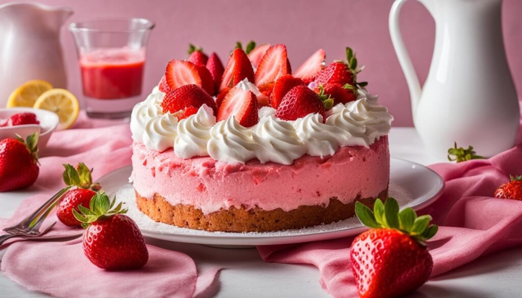 Bolo de Morango Gelado