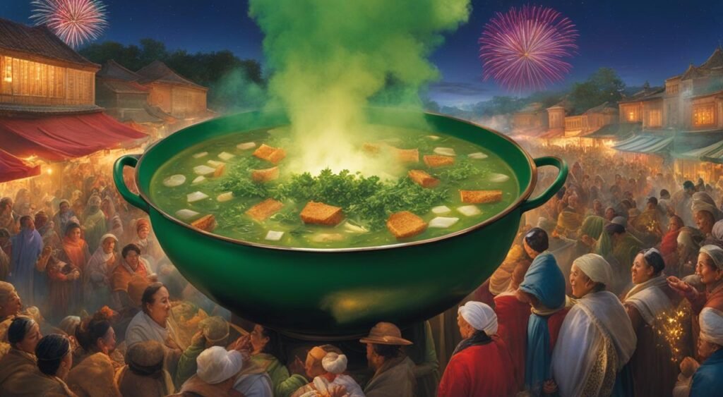 Caldo de Ervilha na festa junina