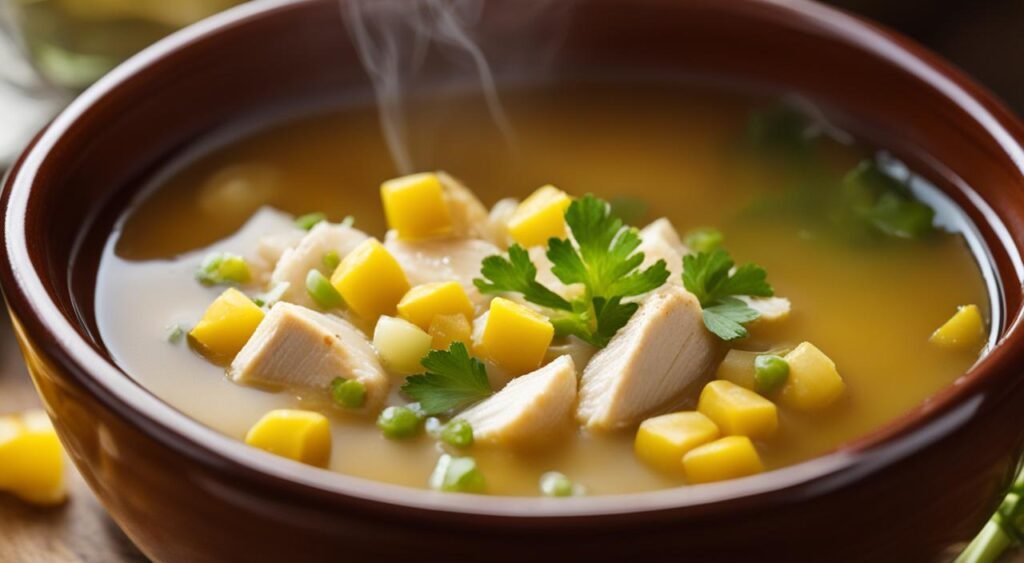 Caldo de Frango com Milho Caldo de Frango com Milho