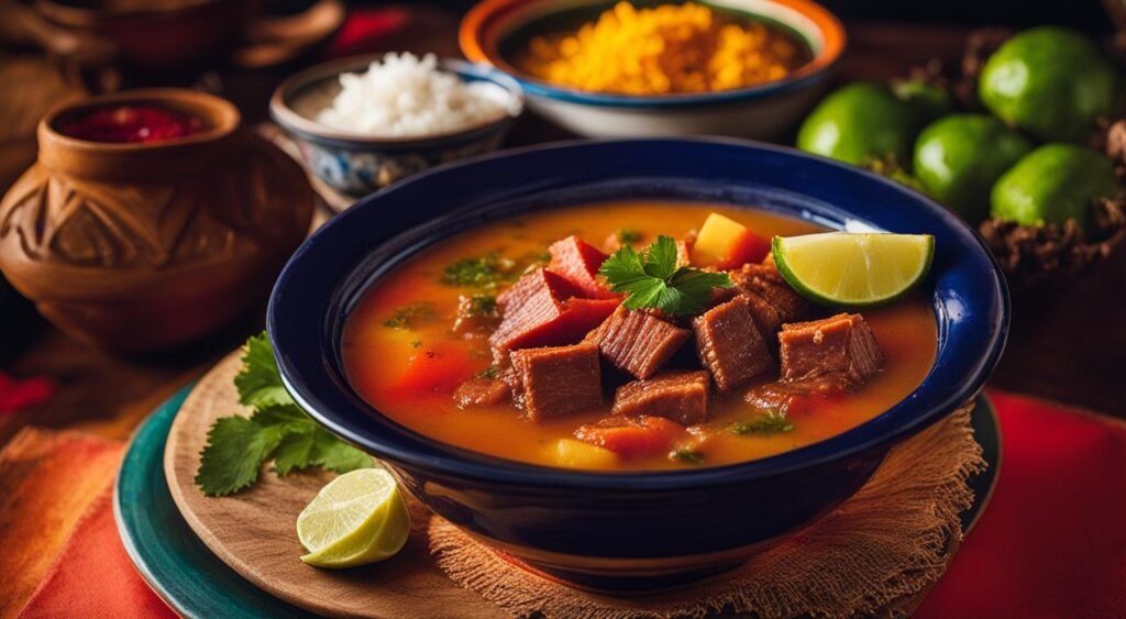 Caldo de Mandioca com Carne Seca