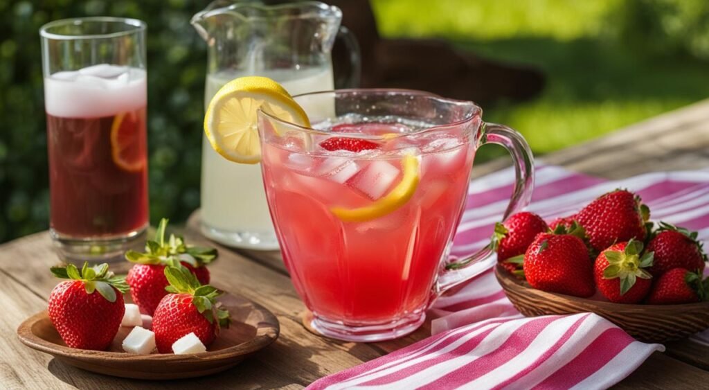 Como Servir Limonada de Morango