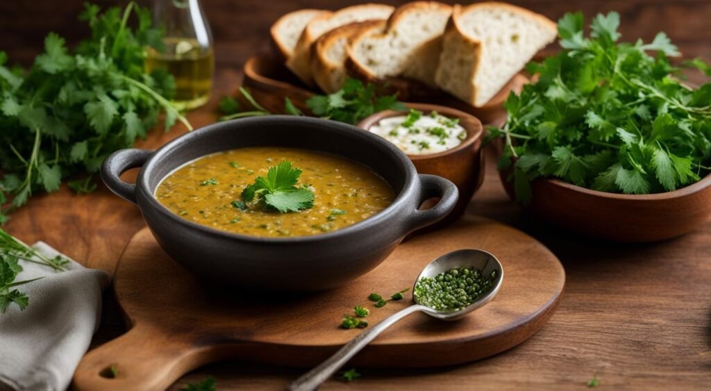 Como Servir Sopa de Lentilhas
