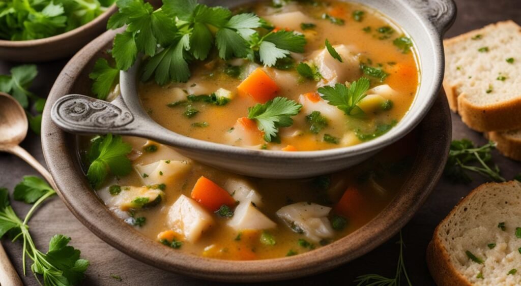 Como Servir Sopa de Peixe