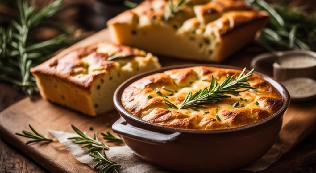 Focaccia com Alecrim para Acompanhar Sopas