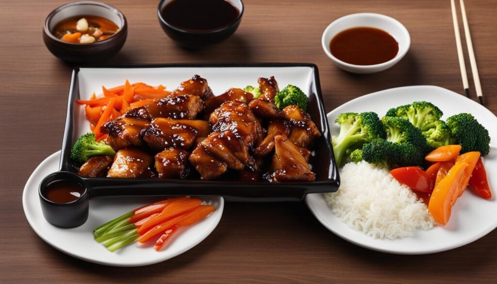 Frango Teriyaki como Prato Principal