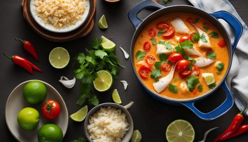 Ingredientes da Moqueca de Peixe