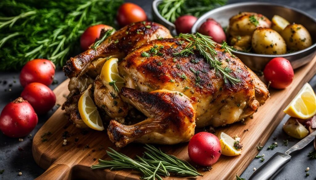 Ingredientes para Frango Assado no Forno