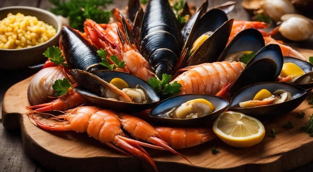 Ingredientes para Paella de Mariscos
