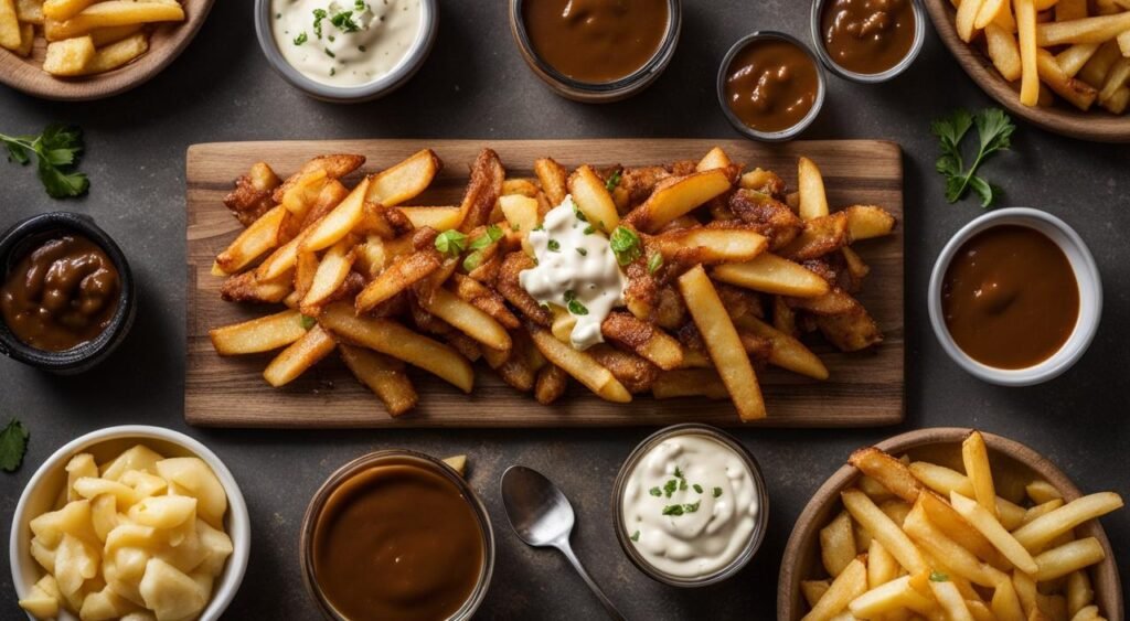 Ingredientes para Poutine Canadense