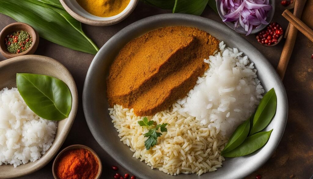 Ingredientes para Tilápia ao Curry