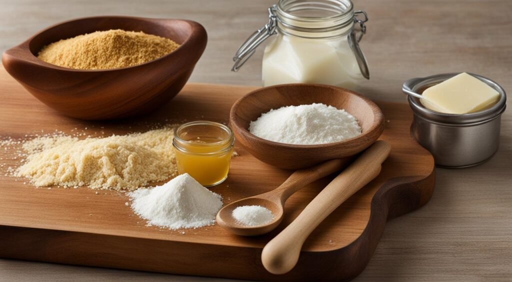 Ingredientes para o Canudo de Doce de Leite