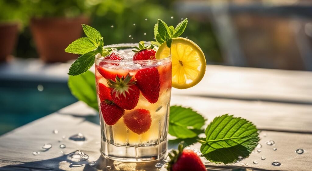 Limonada com Morangos Frescos