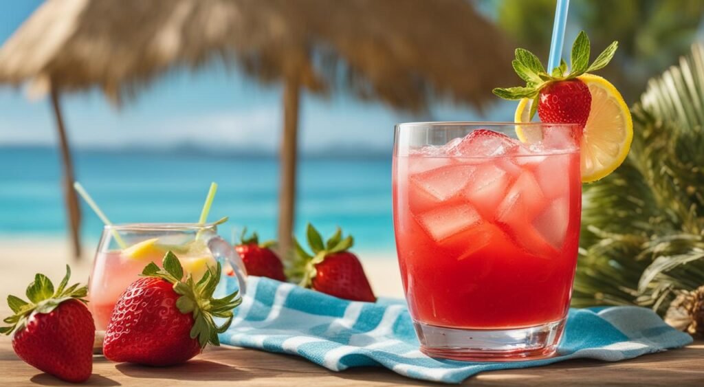 Limonada de Morango Sem Álcool