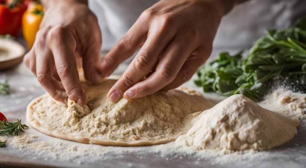 Massa de Pizza para Pizza Vegetariana