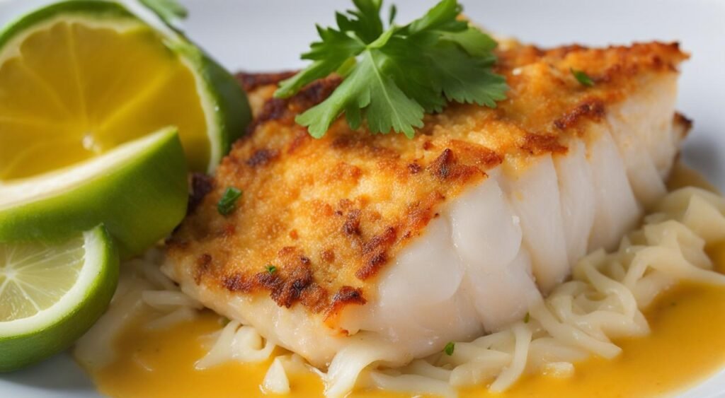 Peixe na Telha com Leite de Coco
