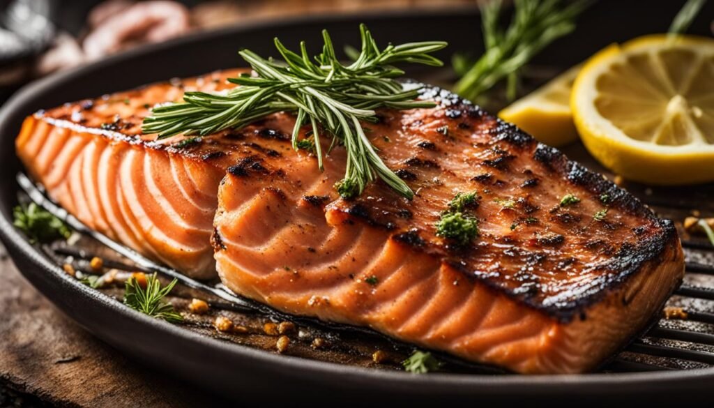 Peixes exóticos na churrasqueira