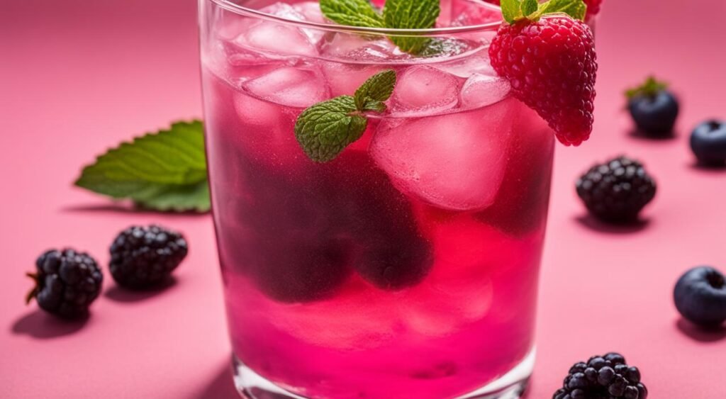 Pink Gin com sabor de frutas vermelhas