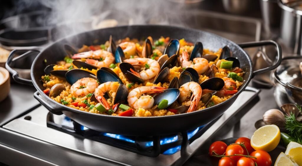 Receita Rápida de Paella de Mariscos