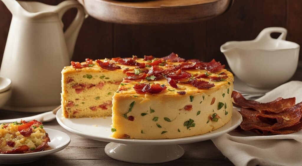 Receita de Bolo Salgado de Bacon