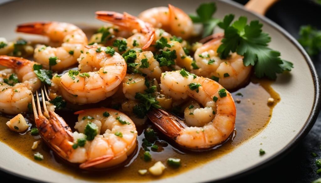 Receita de Camarão no alho e óleo