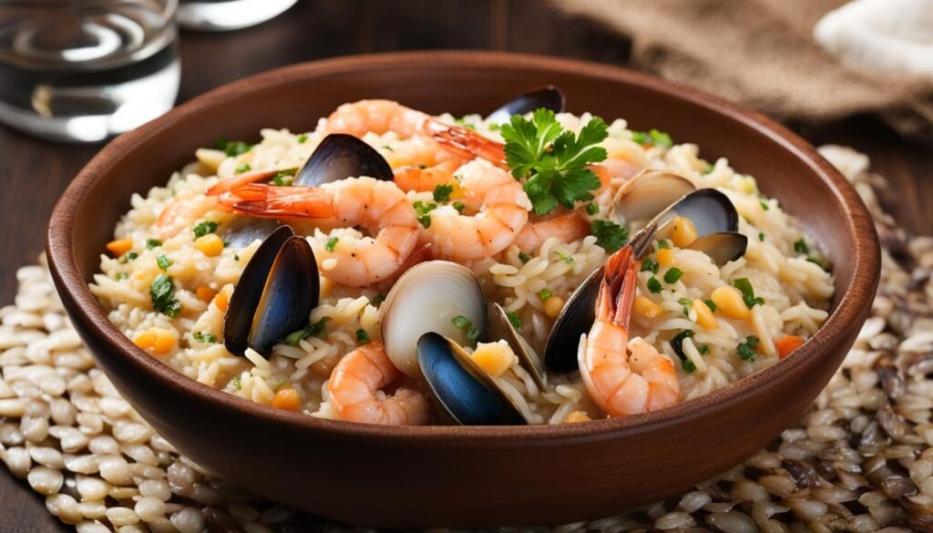 Receita de Risoto de Frutos do Mar