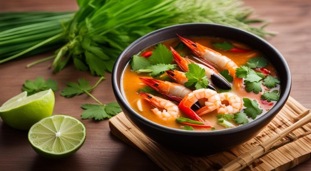 Receita de Sopa Tom Yam