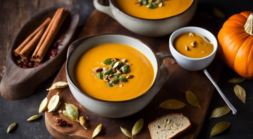 Receita de Sopa de Abóbora com Gorgonzola