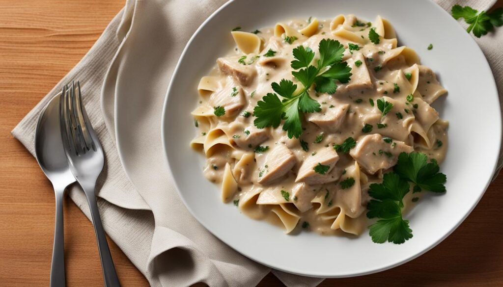 Receita de Strogonoff de Frango Simples