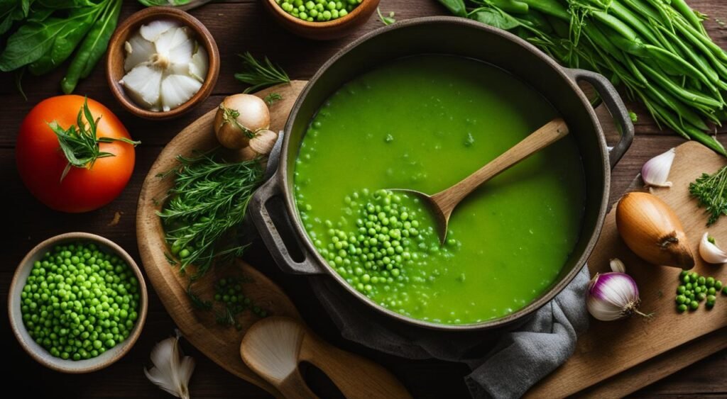 Receita rápida de caldo de ervilha