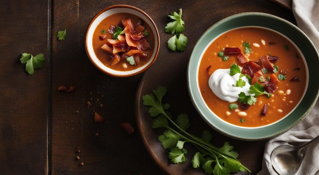 Sopa de feijão com bacon