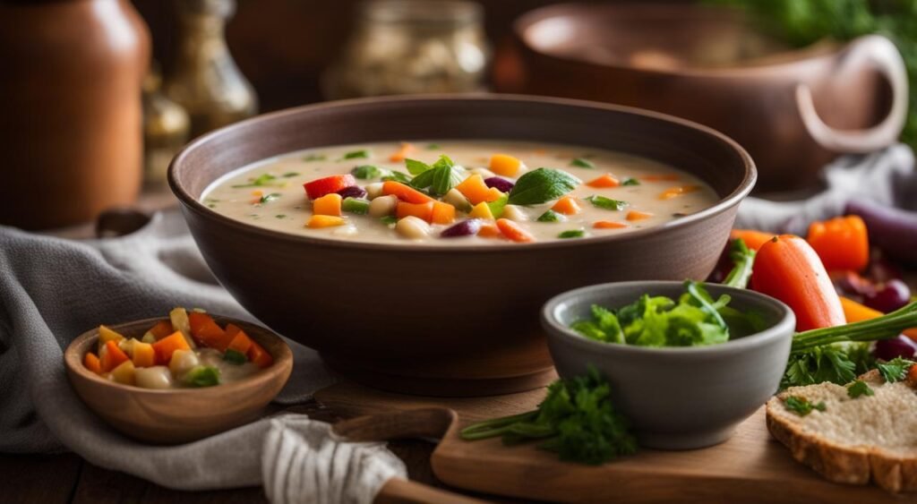 Sopa de feijão cremosa