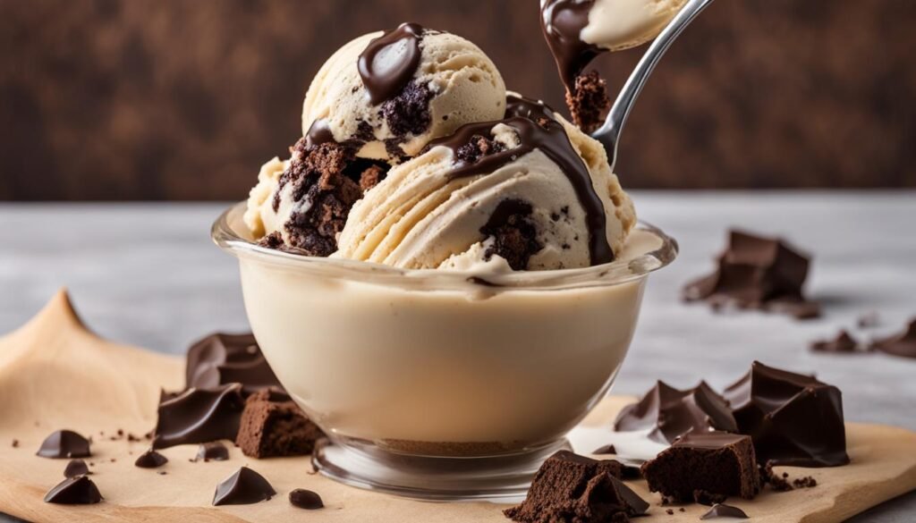 Sorvete de Chocolate com Cookies