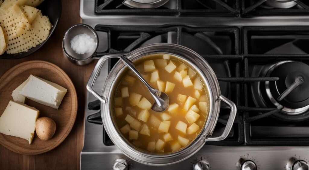 Tempo de preparo da Sopa de Batata com Queijo