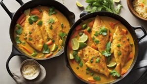 Tilápia ao Curry: Uma Viagem de Sabores Asiáticos