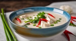 Tom Kha Gai: Sopa Tailandesa de Frango com Leite de Coco