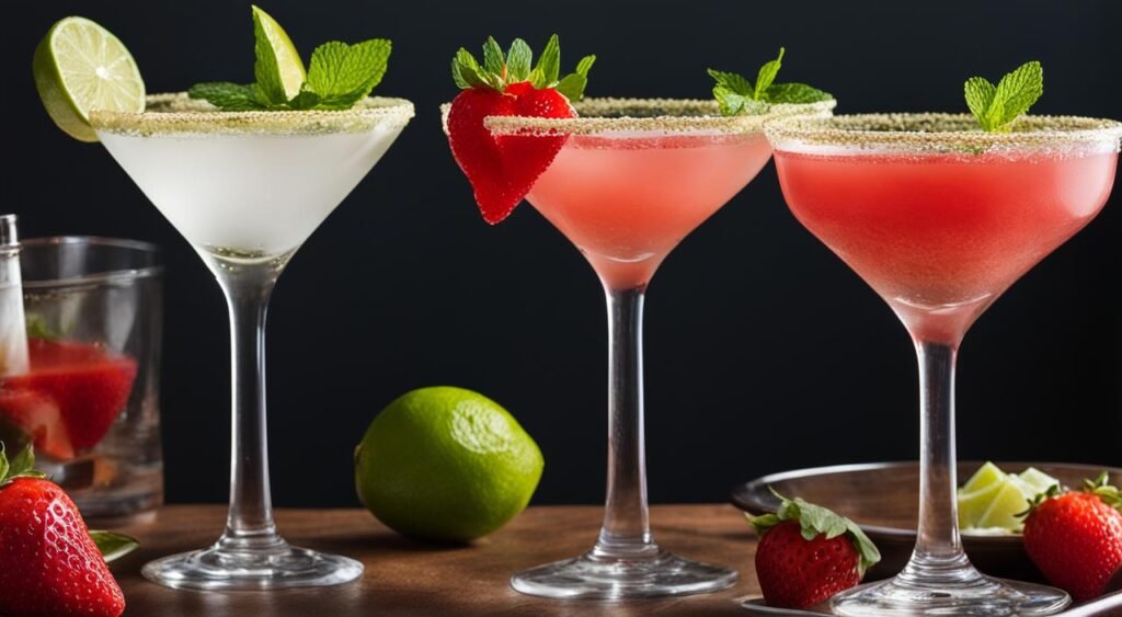 Variações de Gimlet de Morango