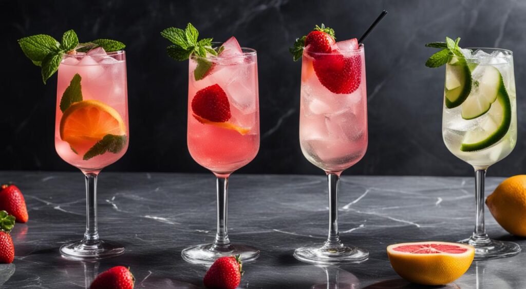 Variações de Pink Gin