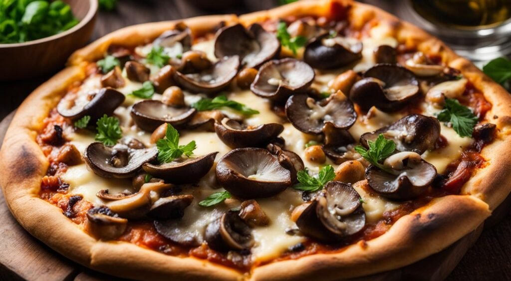 cogumelos para pizza
