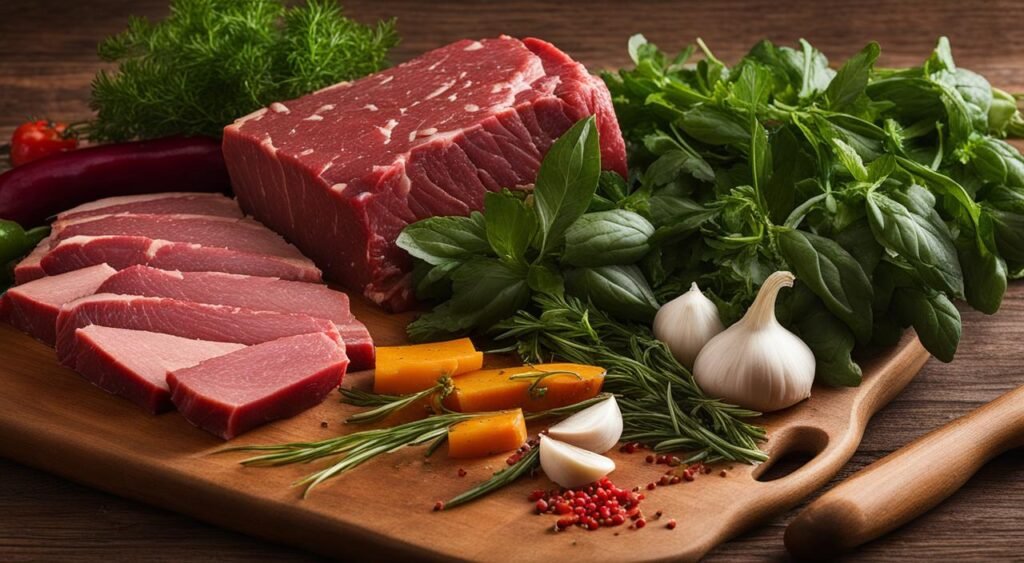 ingredientes da carne com molho madeira