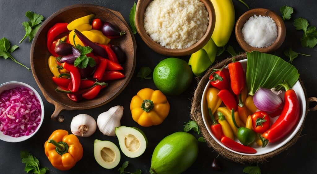 ingredientes da moqueca de banana da terra