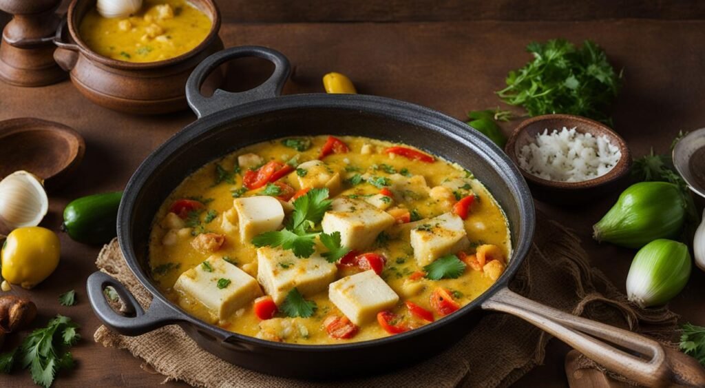 moqueca de bacalhau na panela de barro
