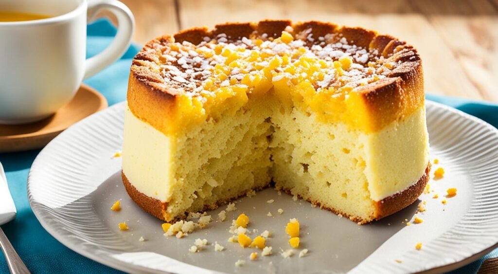 Bolo de Fubá com Goiabada