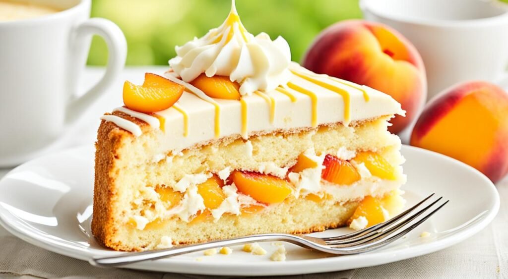 Bolo de Pêssego com Chocolate Branco
