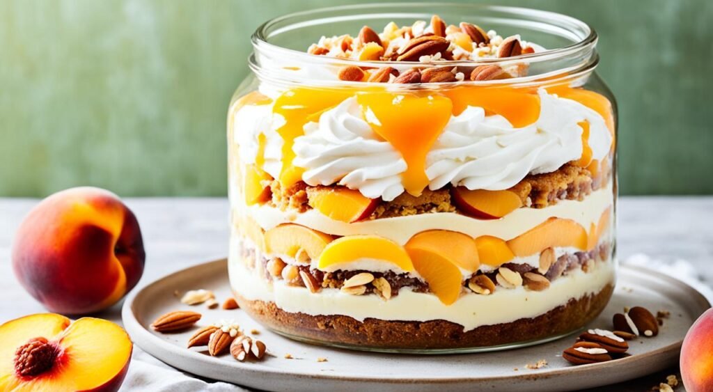 Bolo de Pêssego no Pote