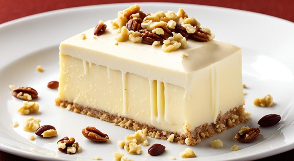 Mousse de chocolate branco com nozes Mousse de chocolate branco com nozes