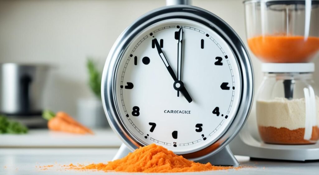 Tempo de Preparo do Bolo de Liquidificador de Cenoura