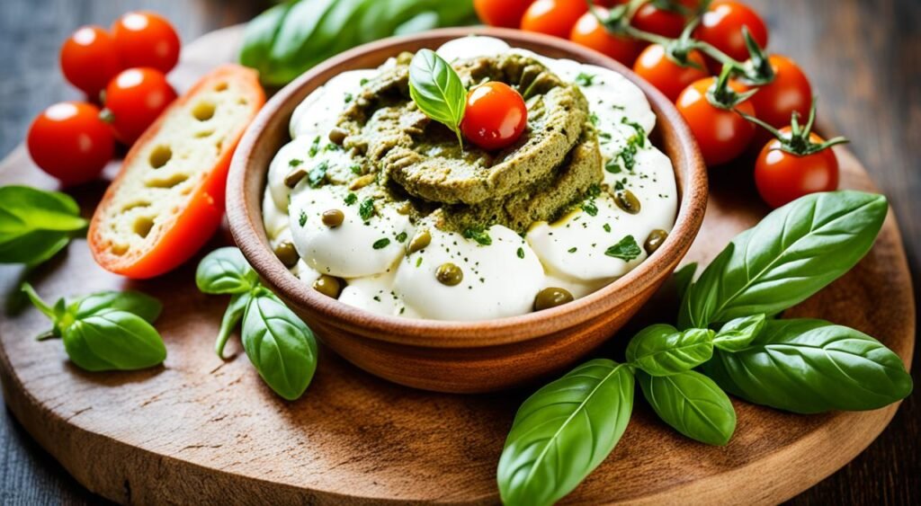 acompanhamentos para a Burrata com Tomate Grape e Pesto