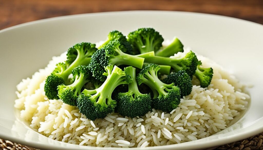 arroz com brocolis