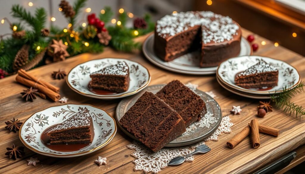 Como servir bolo chocotone